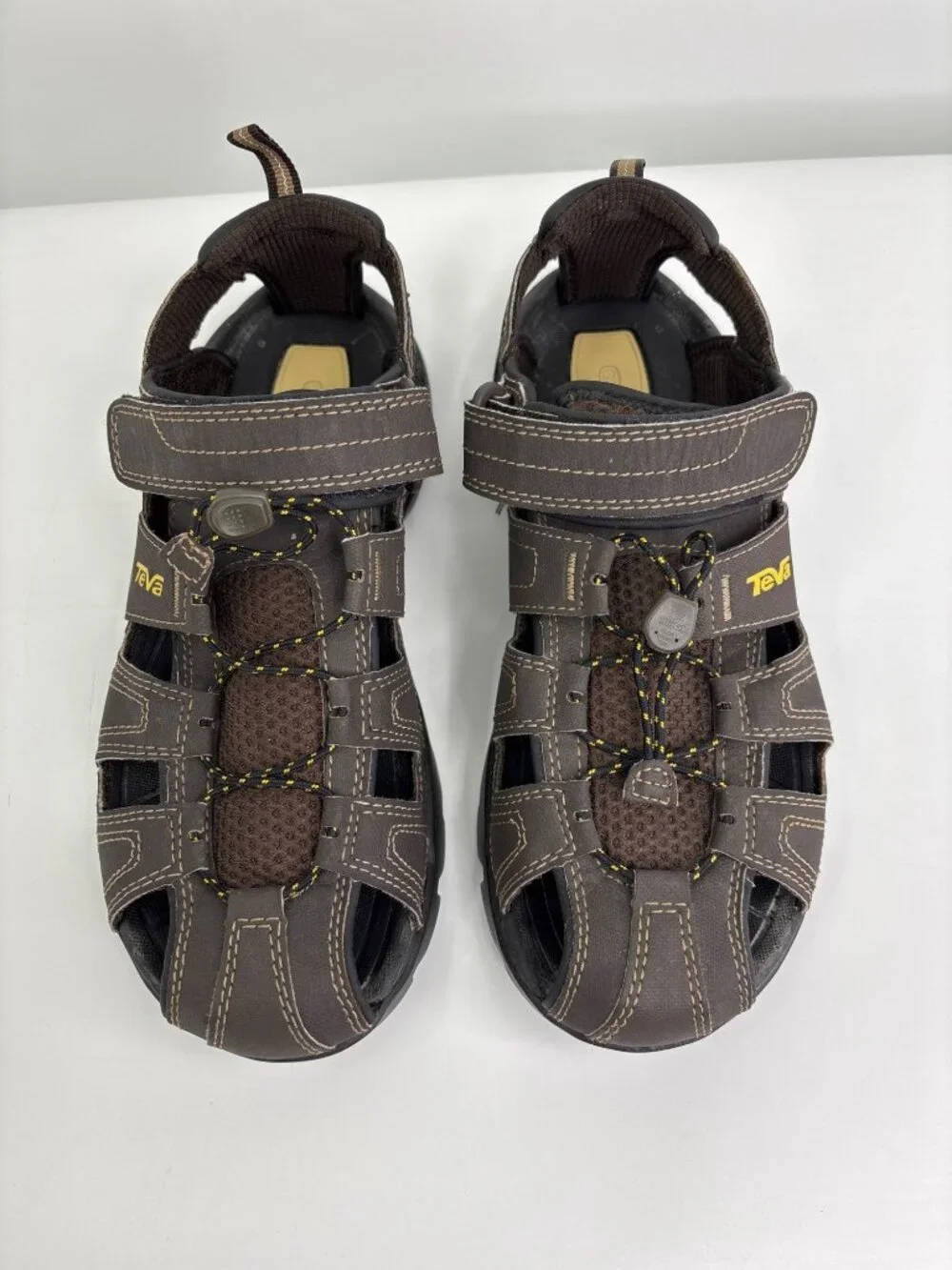 Teva Mens Forebay Fisherman Sandal Walking Hiking Brown Size 8